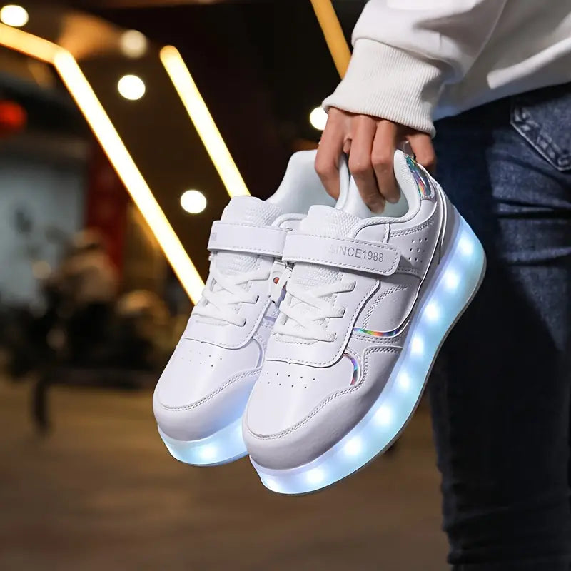 GlowRollers - Rolschaatsschoenen | Populaire sneakers met wieltjes en lichtjes