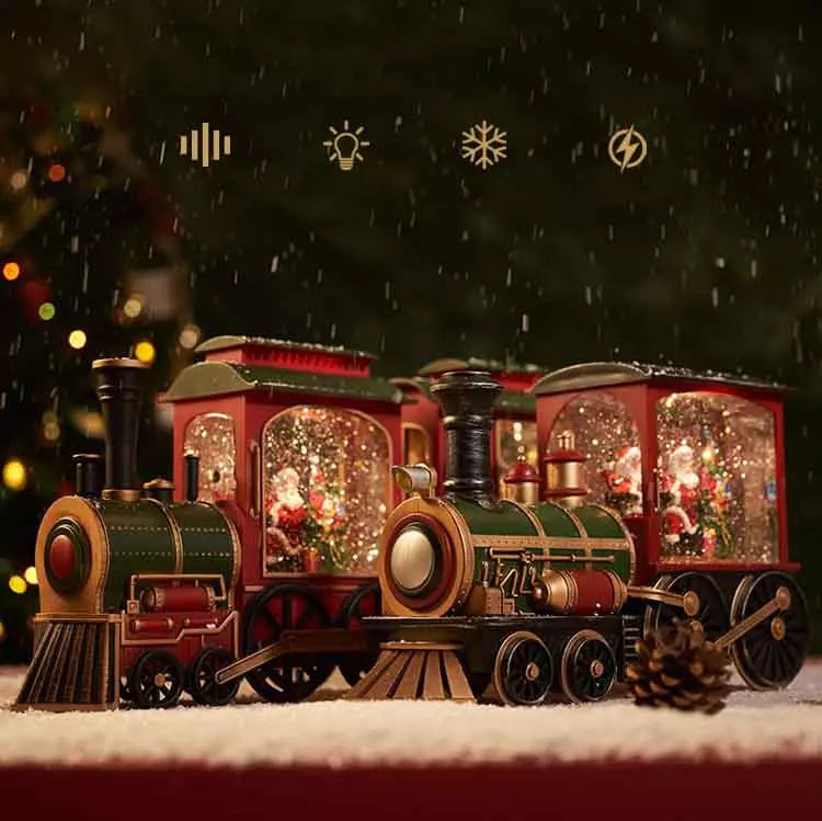 FrostLight - Verlichte Kersttrein met Sneeuweffect