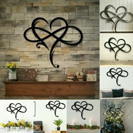 HeartForge - Metalen muurornament met hartmotief
