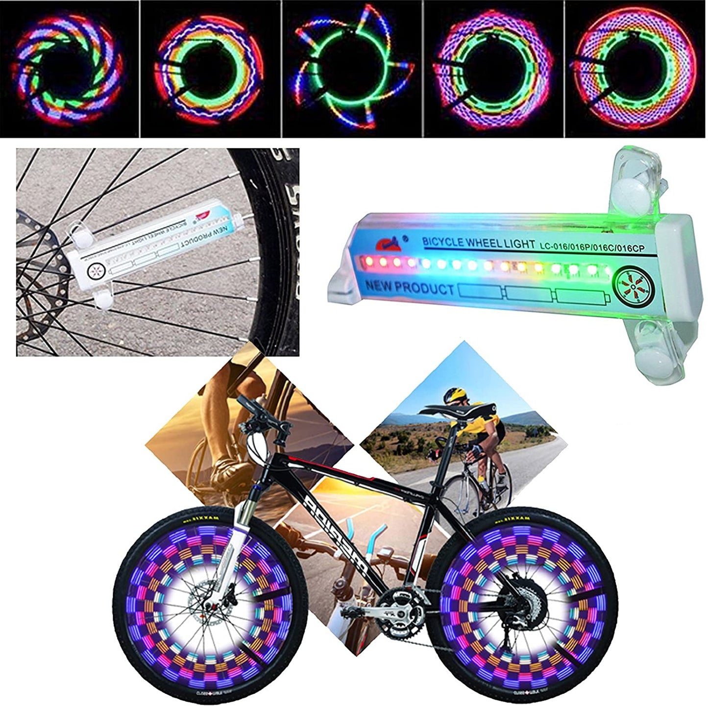 RideBright - 3D LED Spaakverlichting voor Fietsen