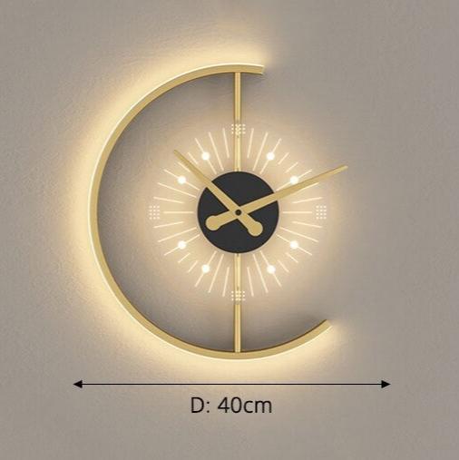 HaloClock - Stijlvolle LED-wandklok met stille werking