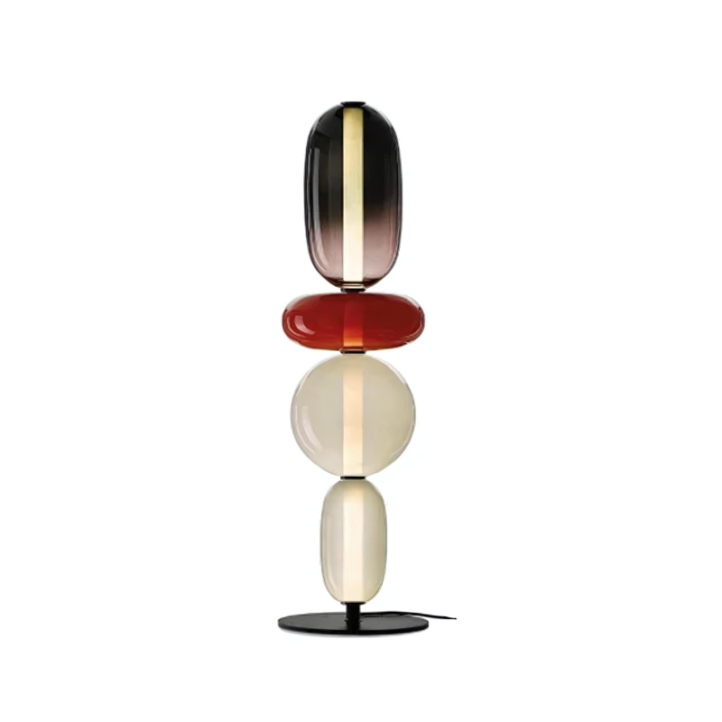 LustroLicht - Bonbonkleurige glazen staande lamp