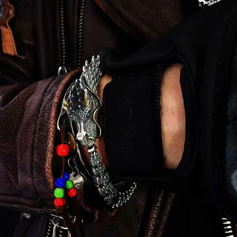 DragonLuxe - Handgemaakte armband met een drakenketting