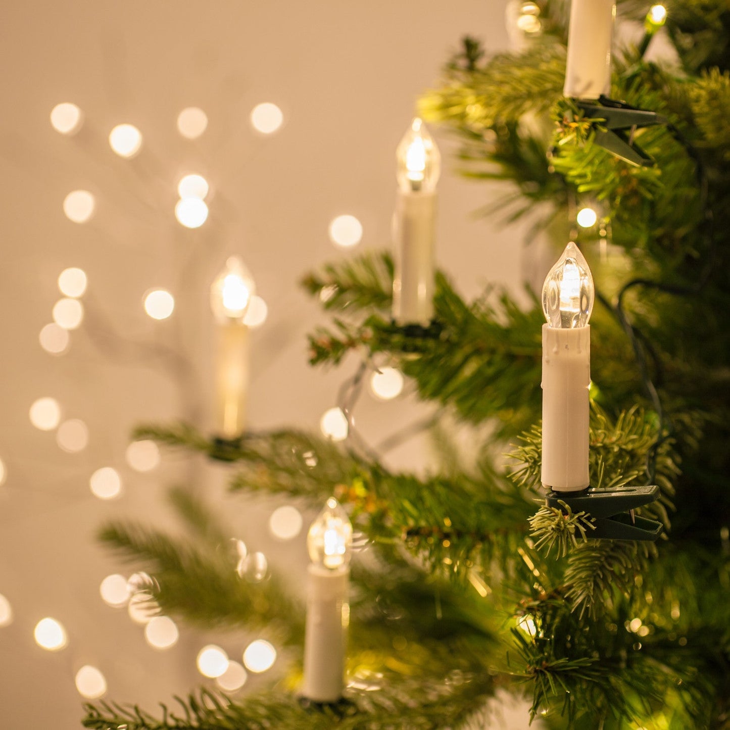 SparkleFlame - Traditionele LED kerstboomkaarsen met clips