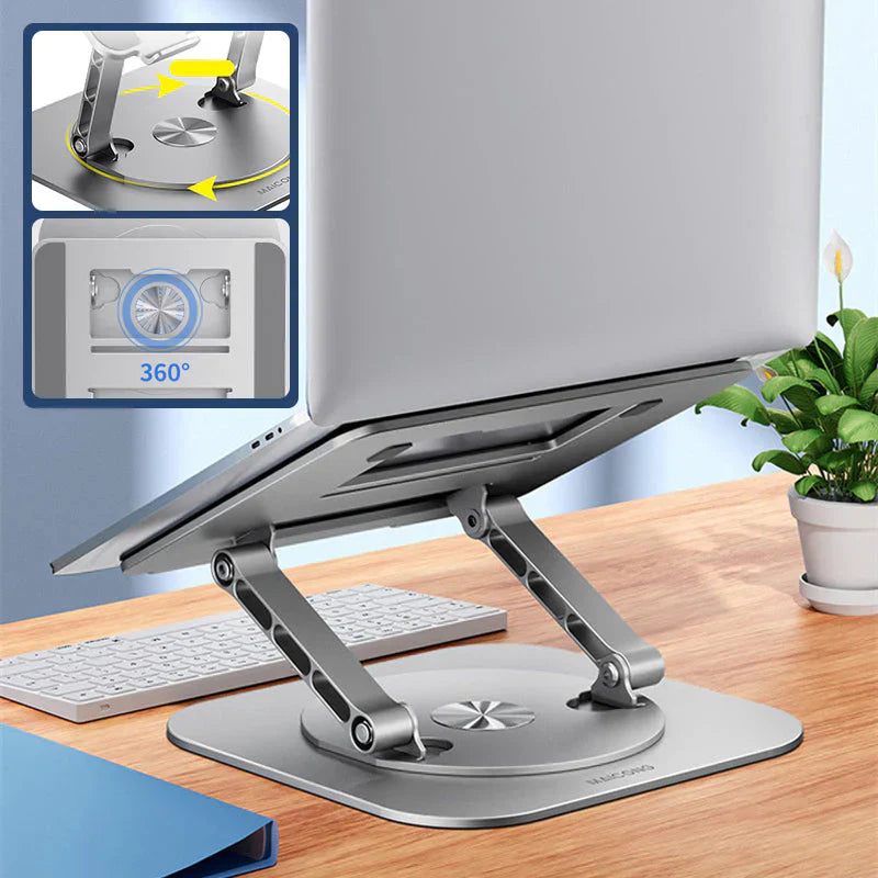 StandEase - revolving laptopstandaard gemaakt van aluminiumlegering
