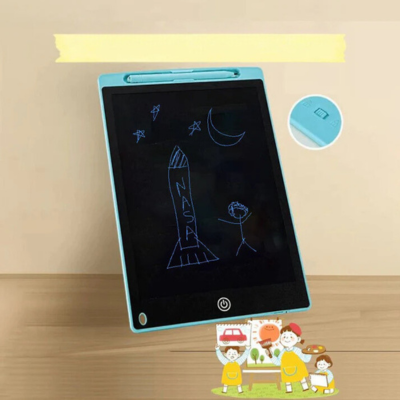 KiddoDraw - Uitwisbaar kinderkrabbord met 12-inch LCD-schrijftablet en herbruikbaar notitieboekje