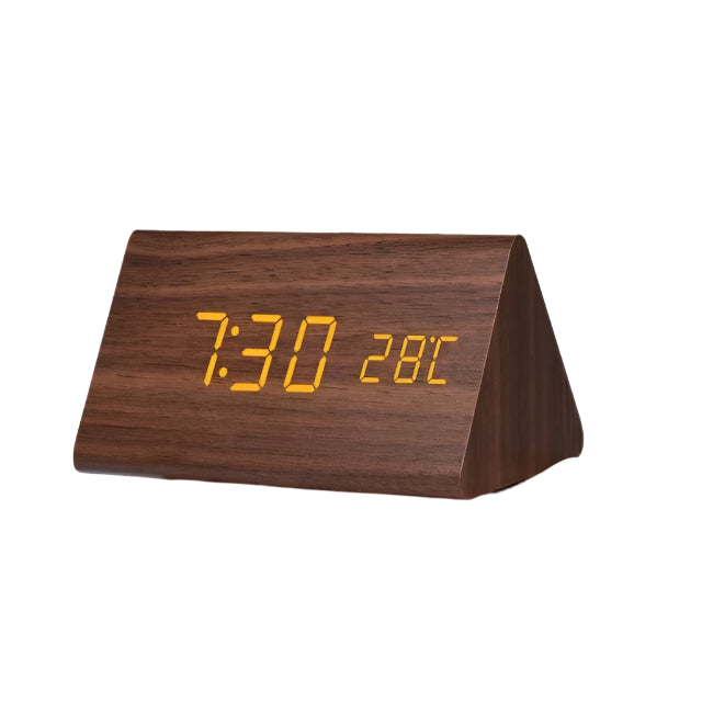 Woodwatch - Digitale houten wekker met temperatuurweergave