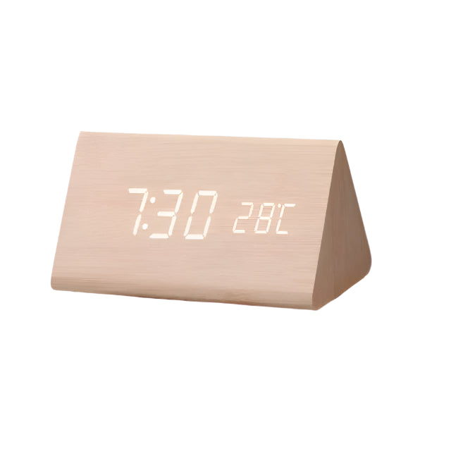 Woodwatch - Digitale houten wekker met temperatuurweergave