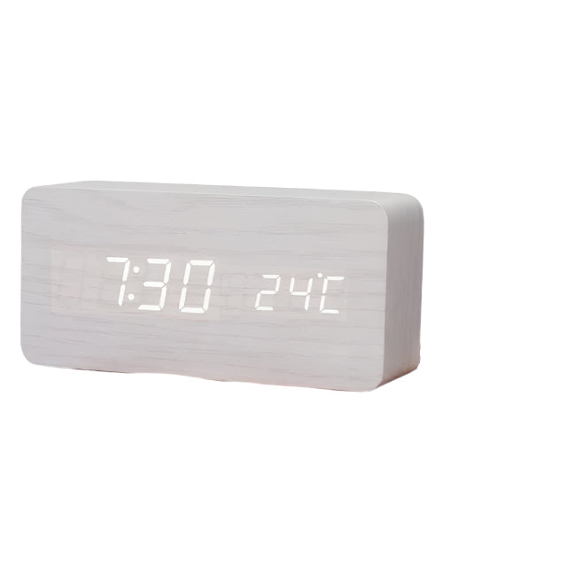 Woodwatch - Digitale houten wekker met temperatuurweergave