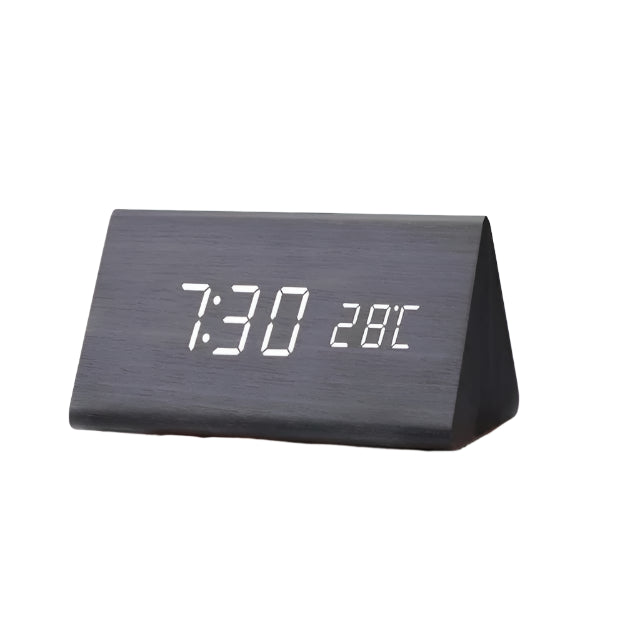 Woodwatch - Digitale houten wekker met temperatuurweergave