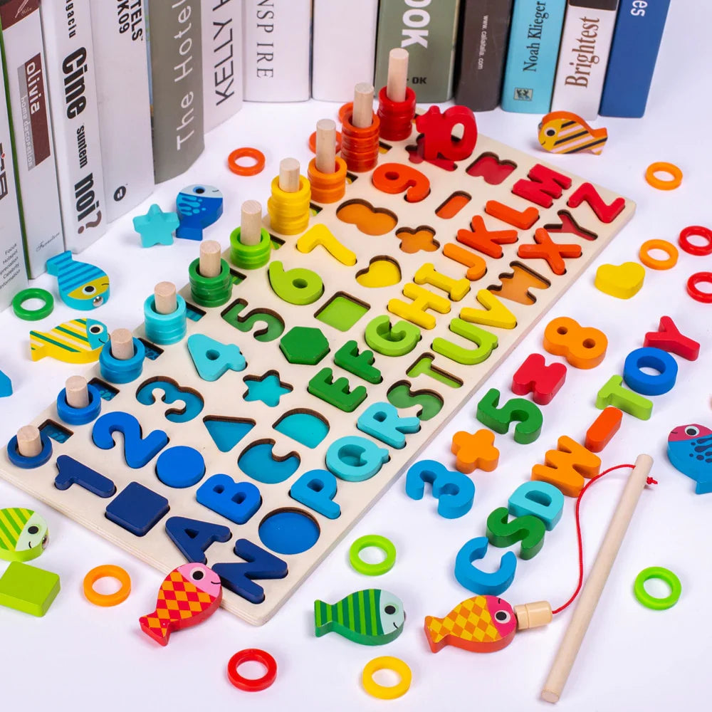 InspireLearn - Ontwikkel de vaardigheden - Montessori houten speelbord