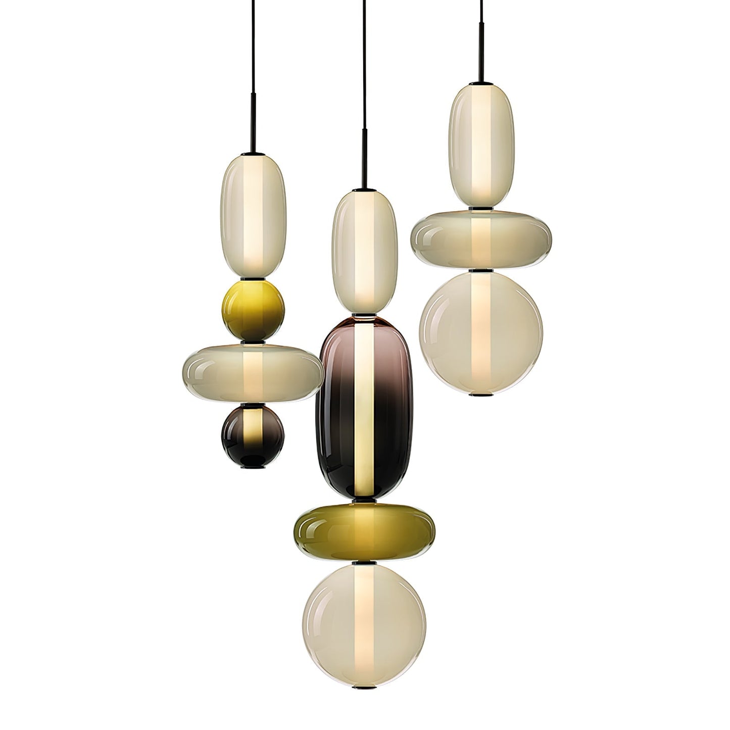 Luxovia - Elegante glazen hanglamp met LED-verlichting