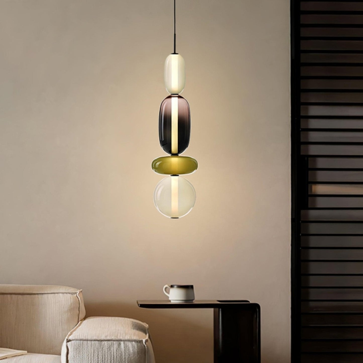 Luxovia - Elegante glazen hanglamp met LED-verlichting