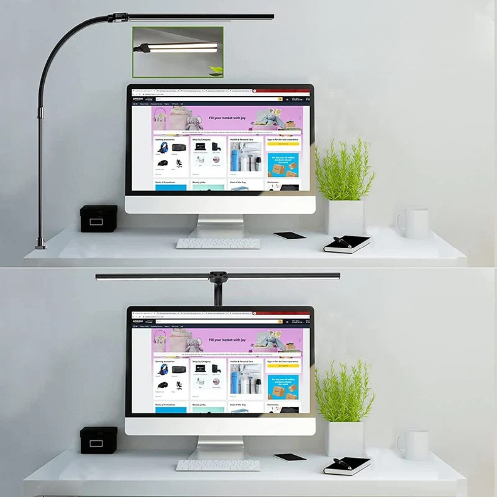TwilightDesk - Verstelbare LED bureaulamp met dubbele kop