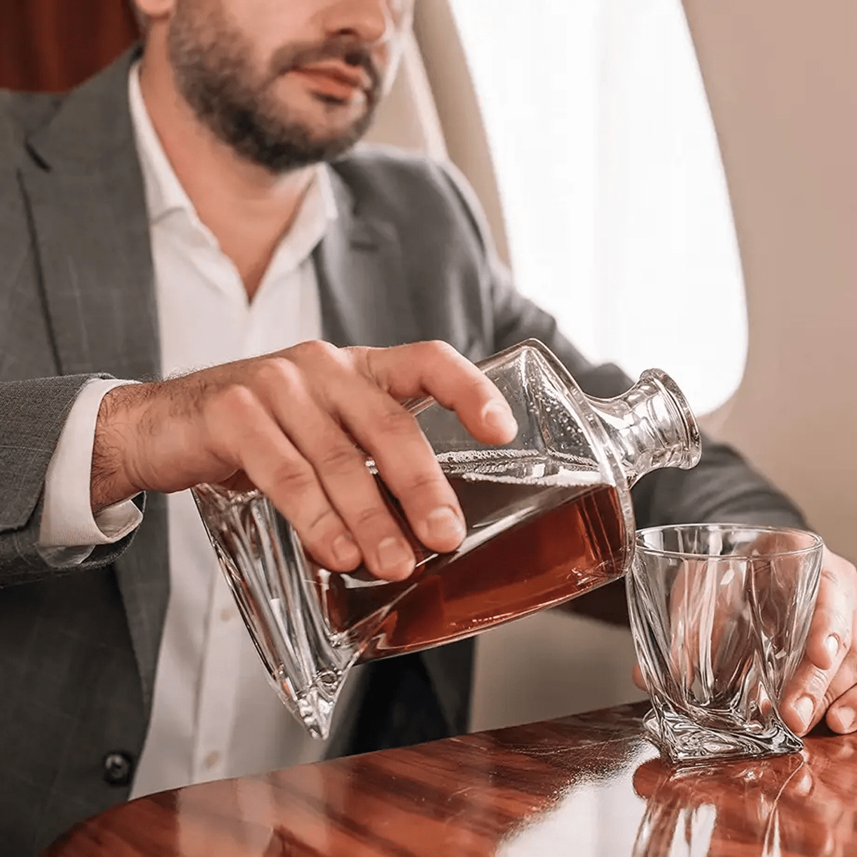 LuxePour - Whiskey Set met Glazen & Stenen