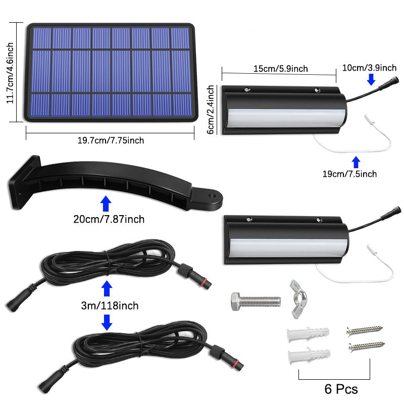 SunReach - Dubbele koplamp met zonnepaneel