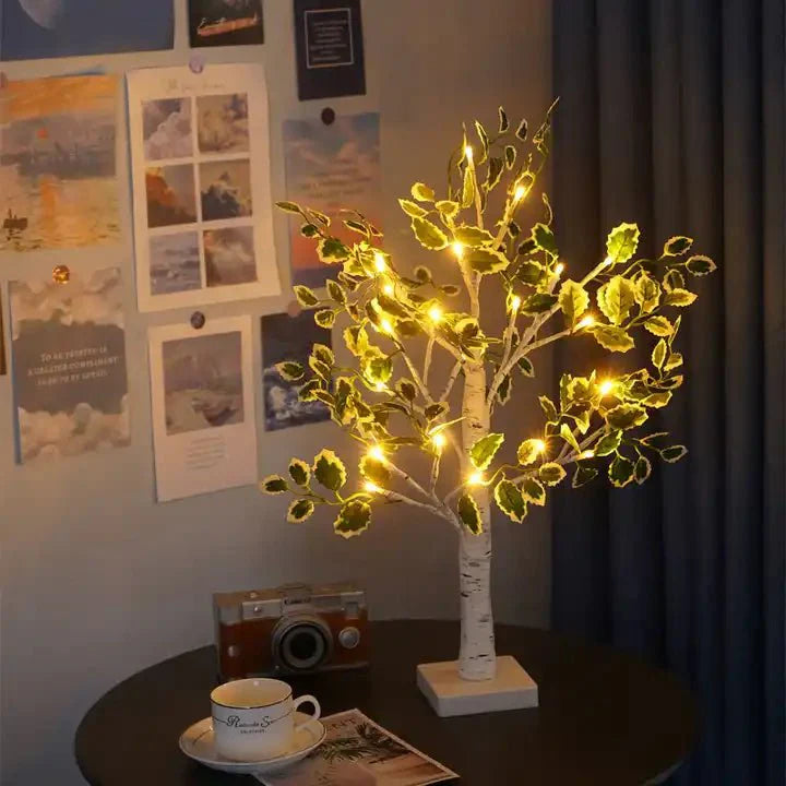 VerdeGlow - Sfeervolle LED kerstboomverlichting met groene bladeren