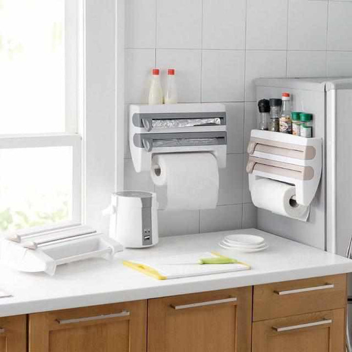 RollerRack - Multifunctionele keukenrolhouder met foliesnijder