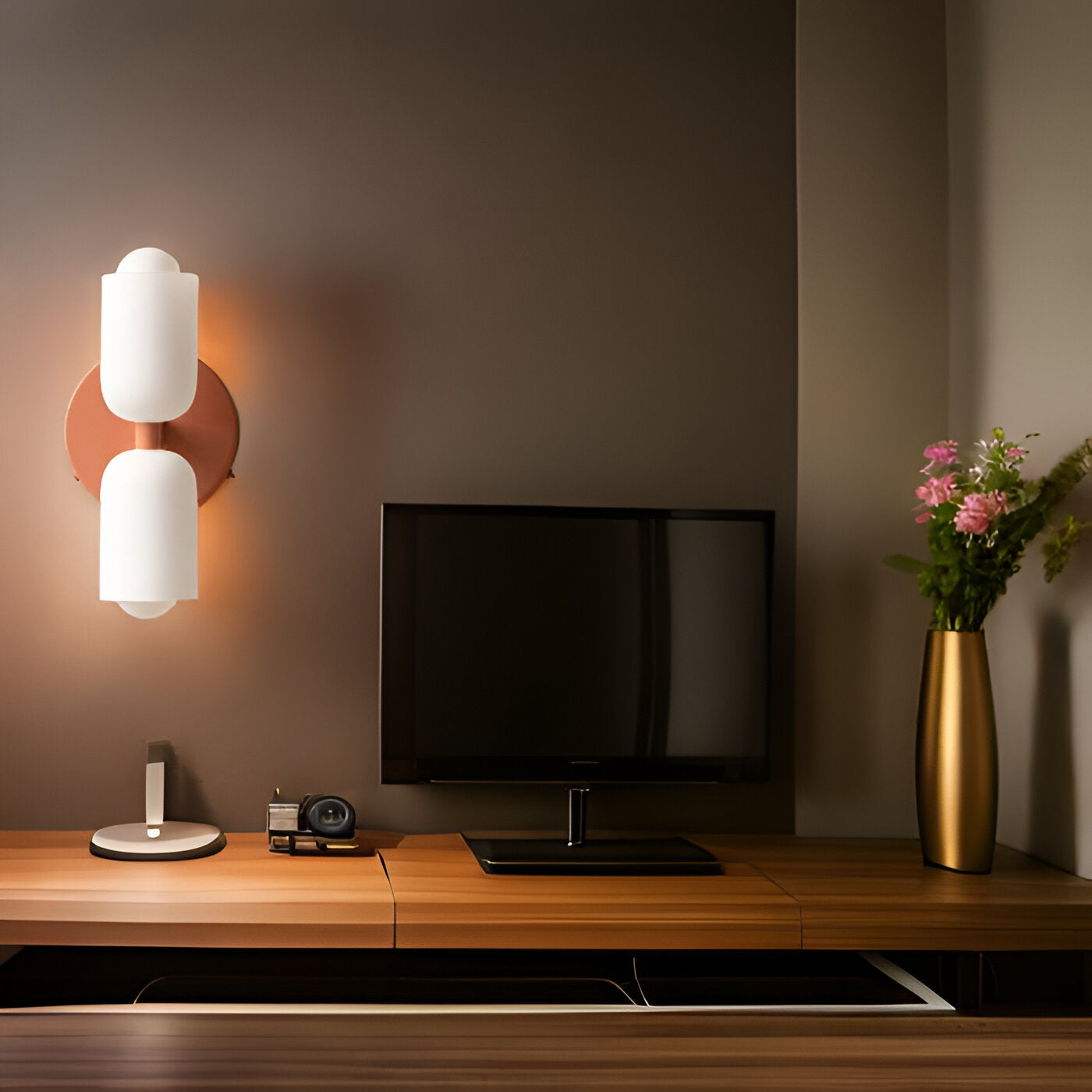 Duolight - Dubbele koppen wandlamp voor binnen