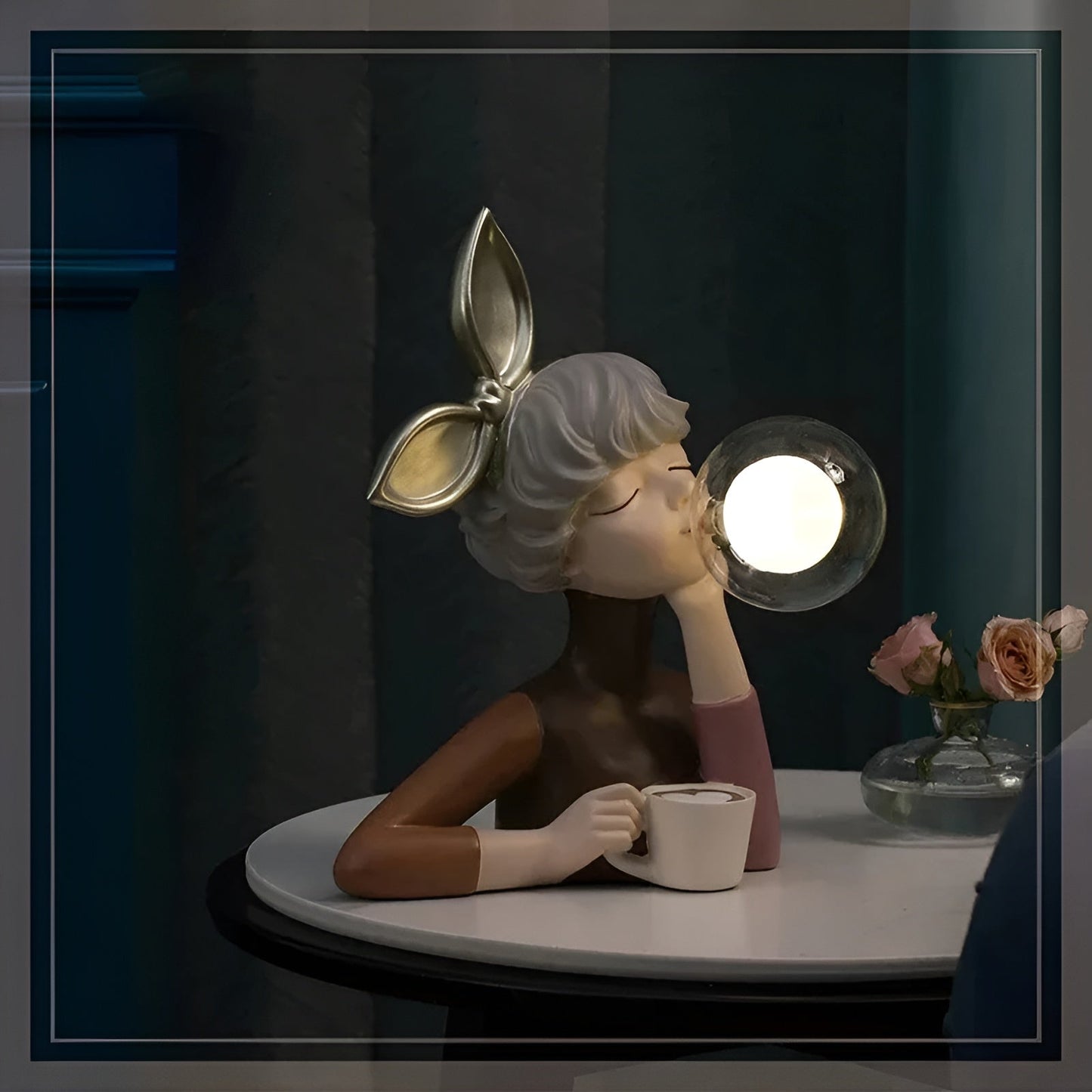 GlowCharm - Decoratieve cartoon meisjes tafellamp