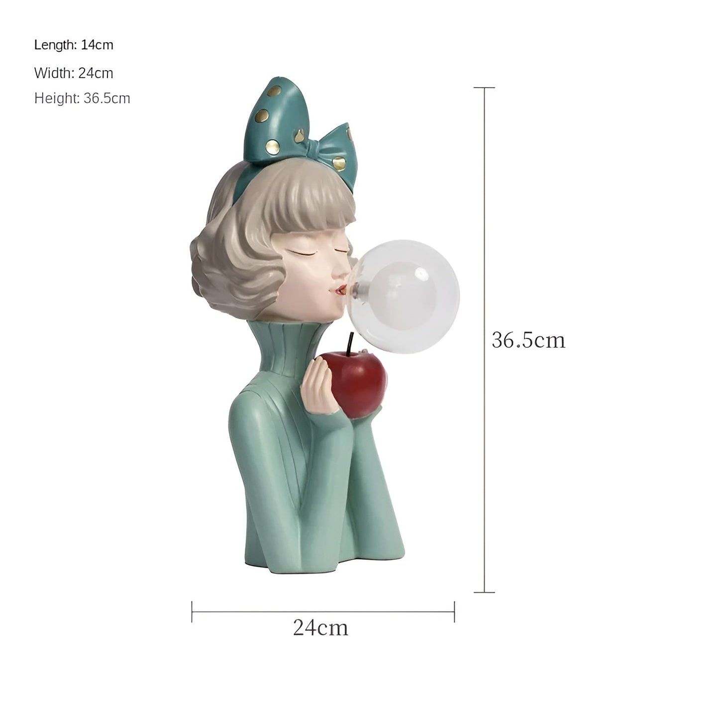 GlowCharm - Decoratieve cartoon meisjes tafellamp