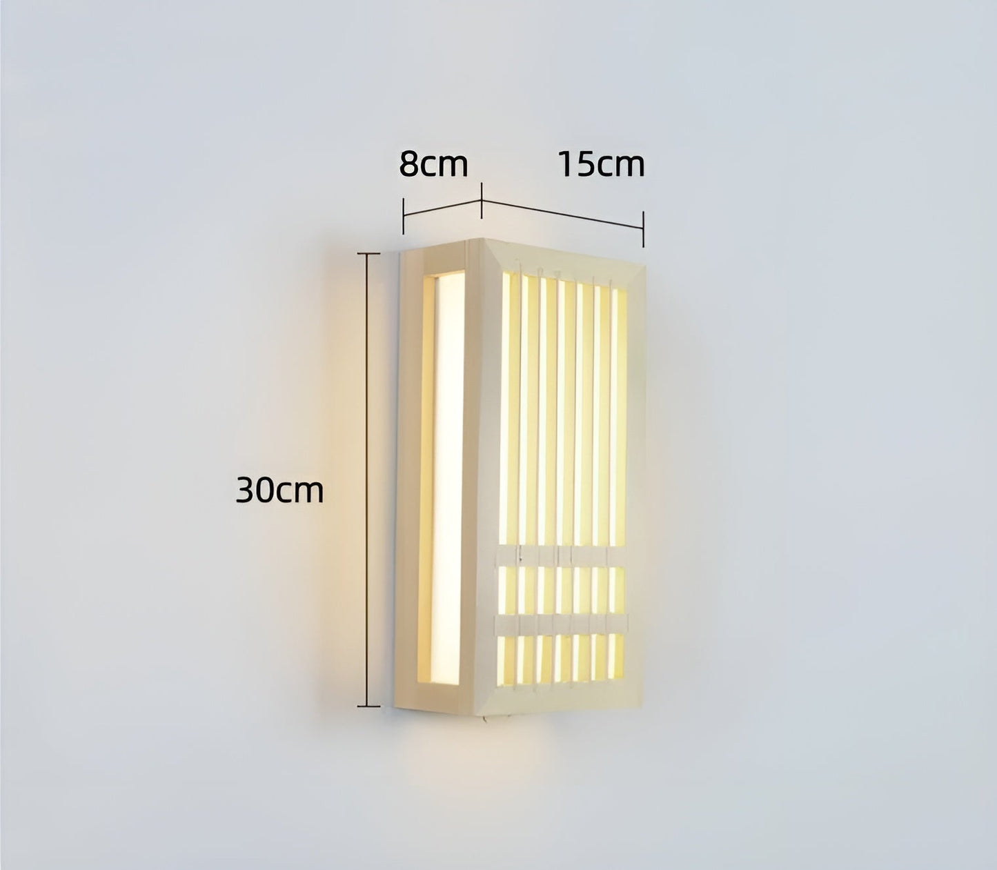 AcryWood - Japanse houten wandlamp met acryl