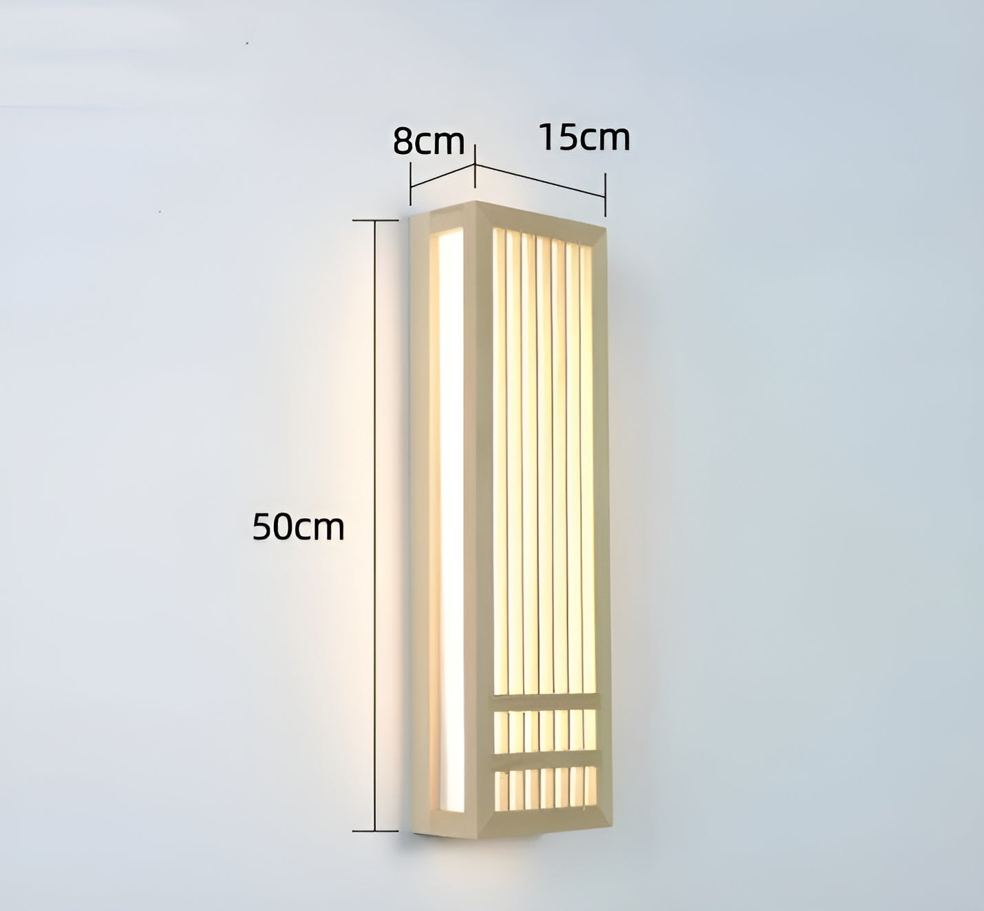 AcryWood - Japanse houten wandlamp met acryl