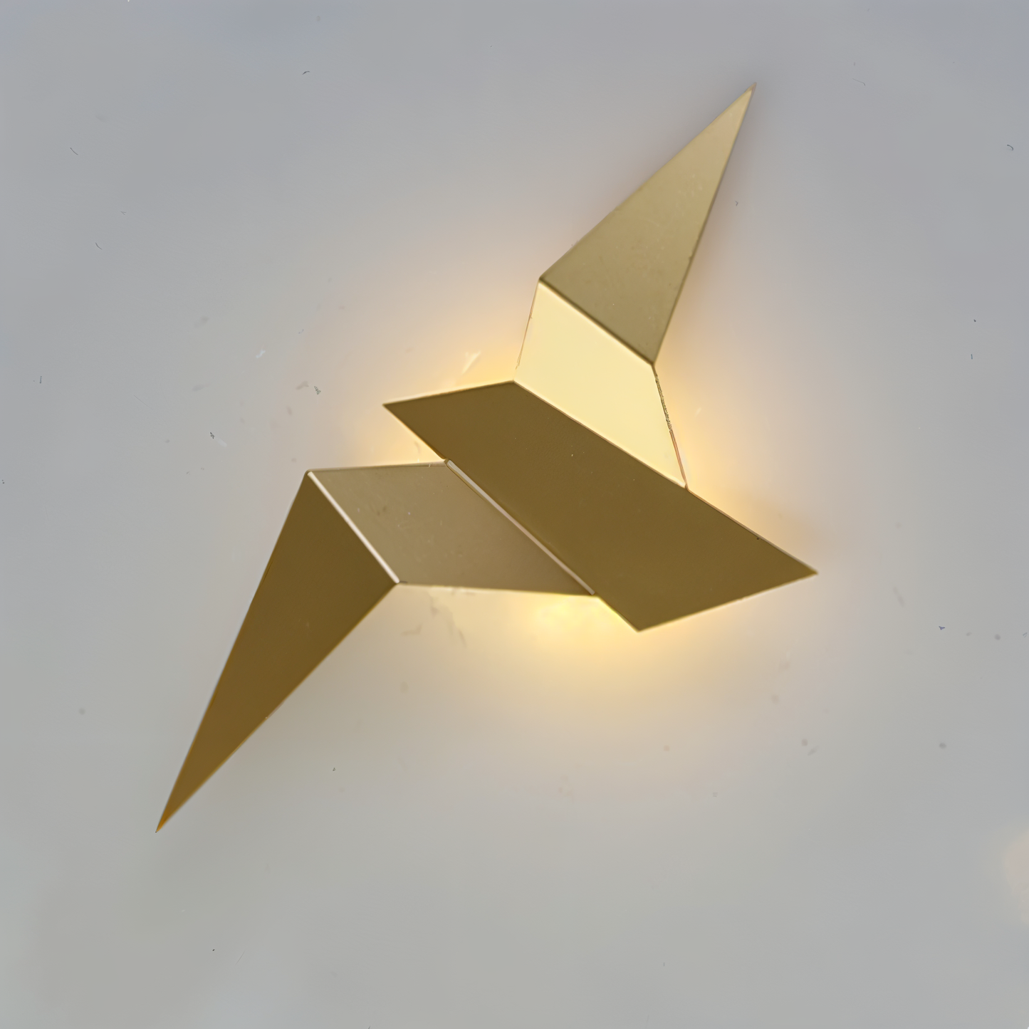FeatherLux - Geometrische origami vogel wandlamp