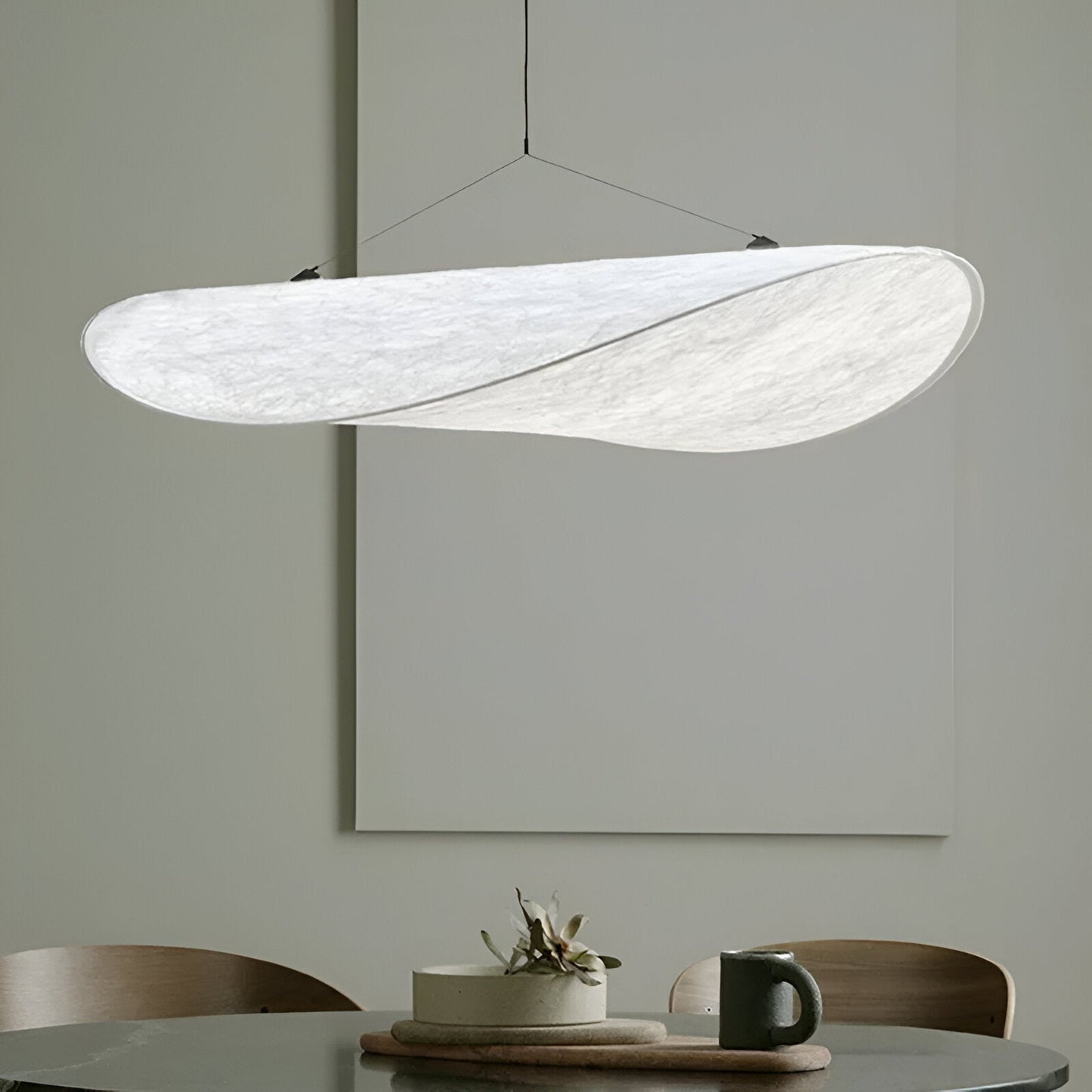 Silkylight - Handgemaakte stoffen LED hanglamp, modern design