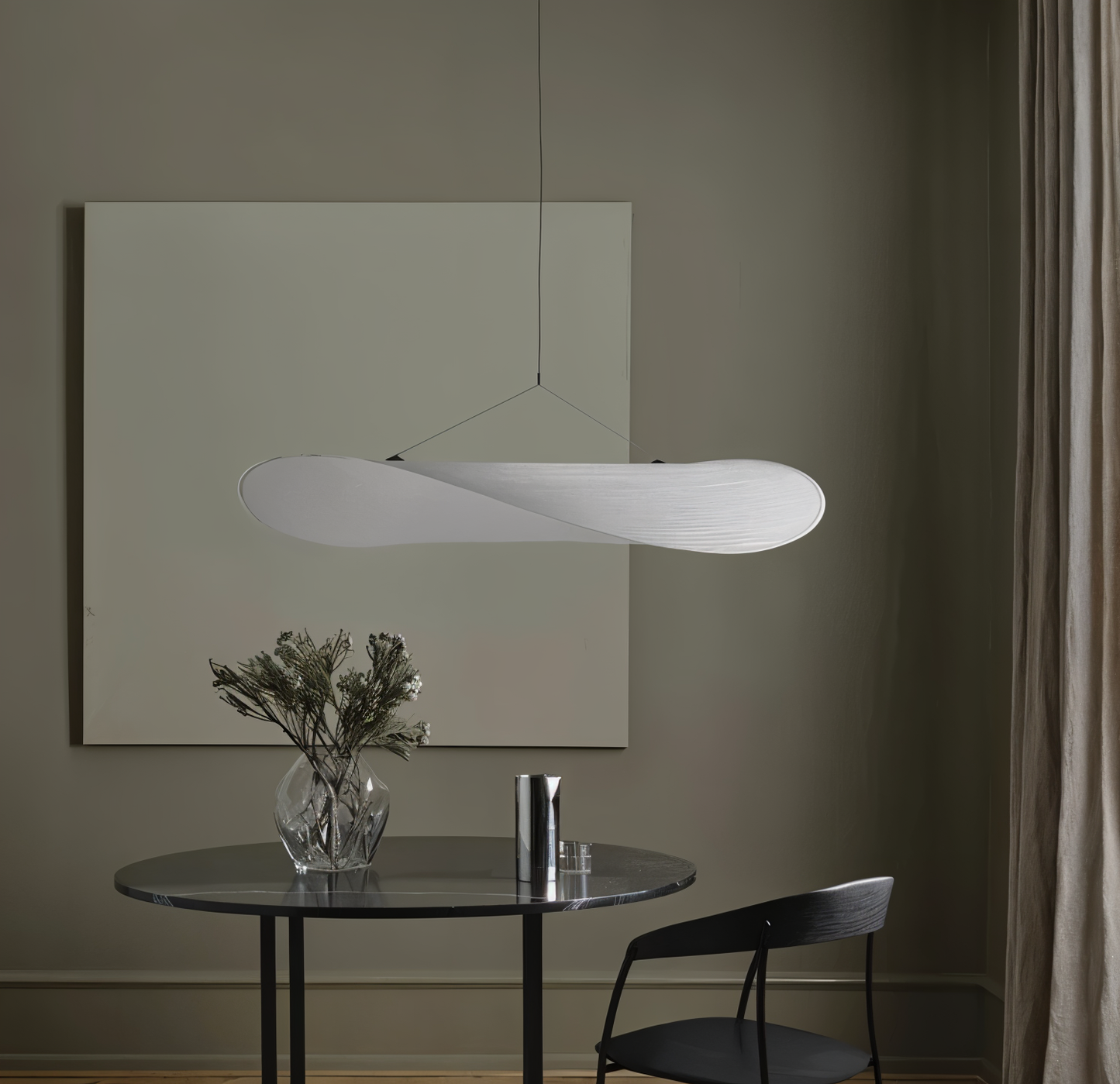 Silkylight - Handgemaakte stoffen LED hanglamp, modern design
