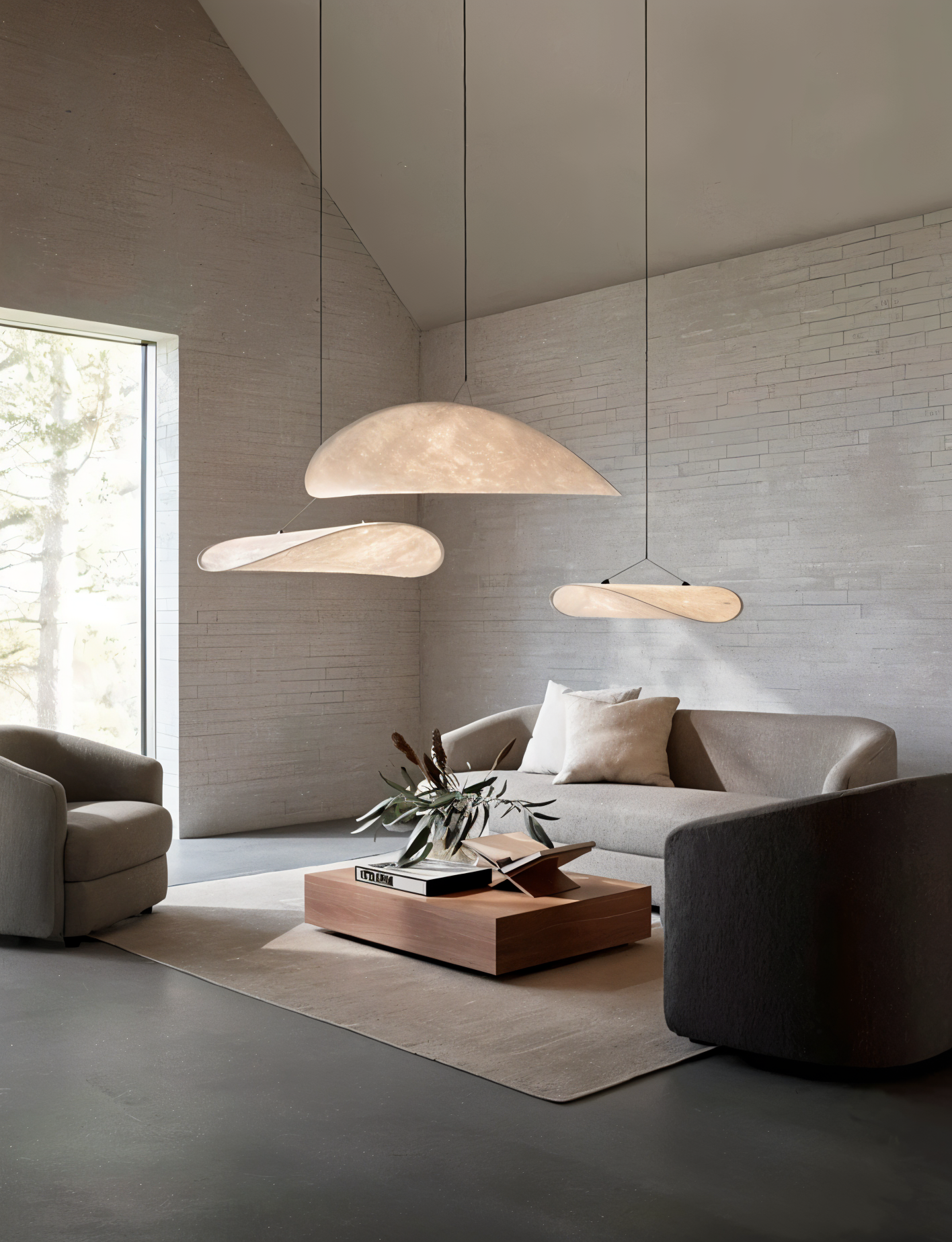 Silkylight - Handgemaakte stoffen LED hanglamp, modern design