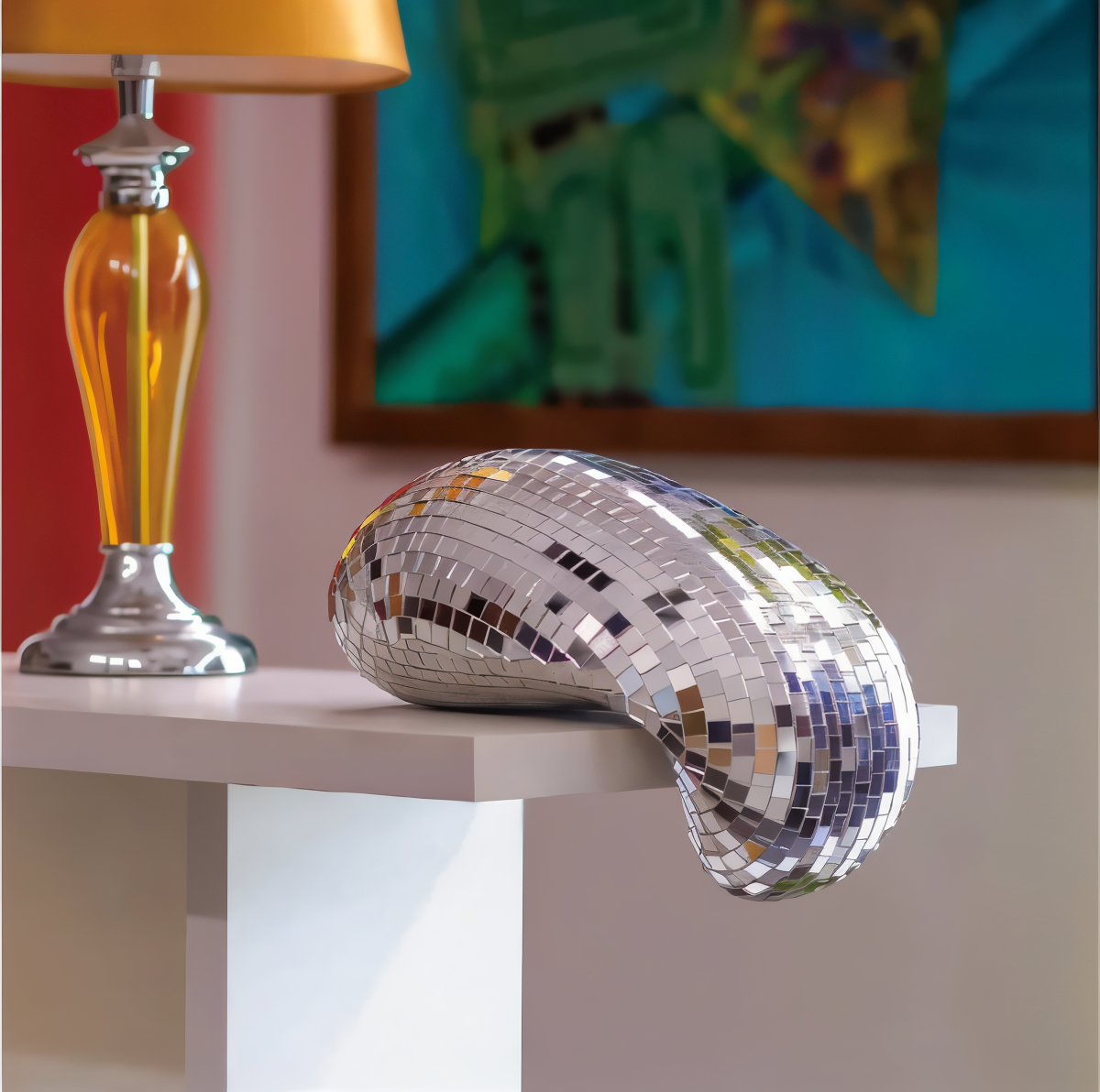 ReflectoPop - Glanzende pop art discobal sculptuur