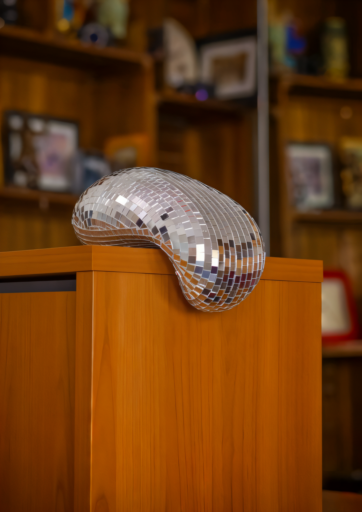 ReflectoPop - Glanzende pop art discobal sculptuur