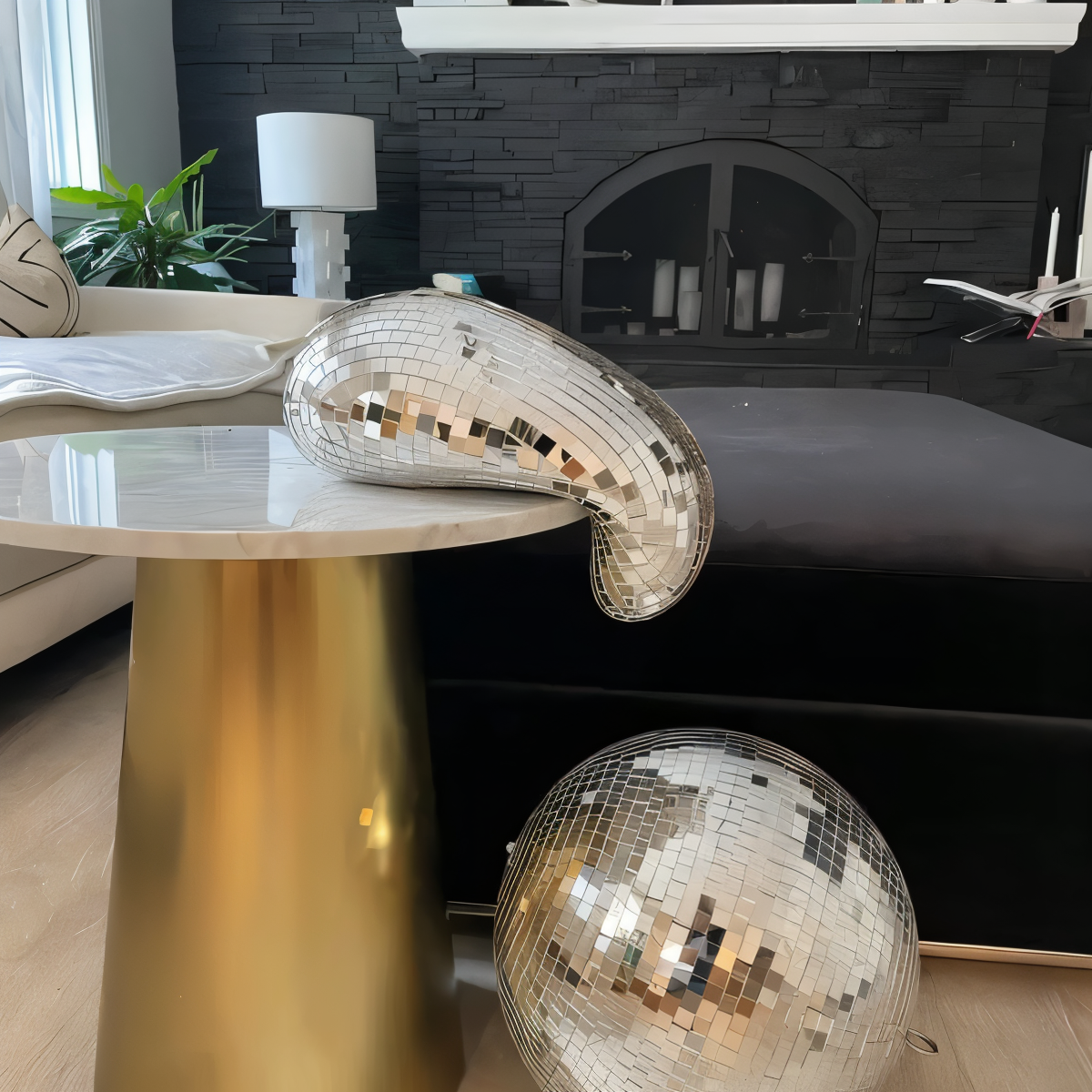 ReflectoPop - Glanzende pop art discobal sculptuur