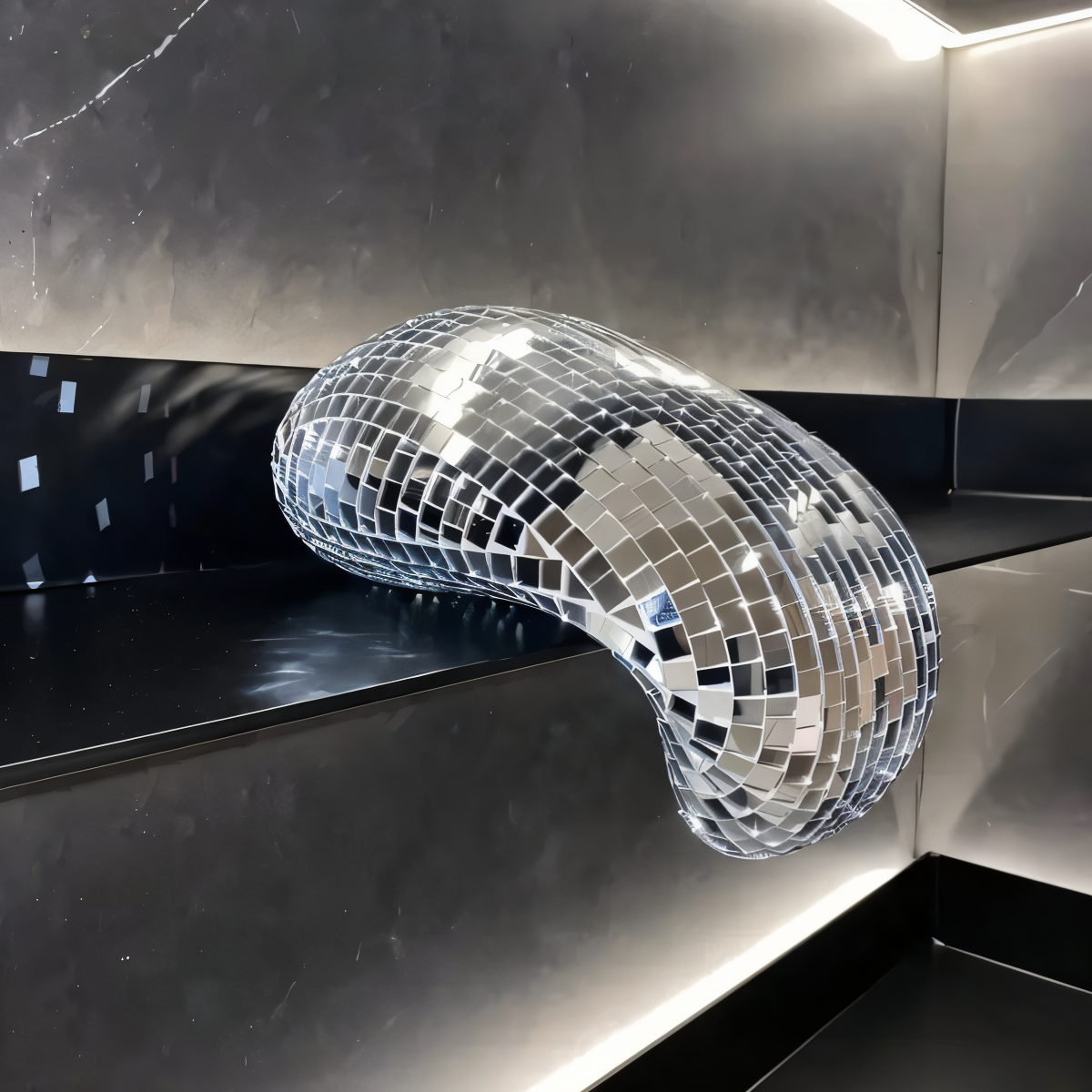 ReflectoPop - Glanzende pop art discobal sculptuur