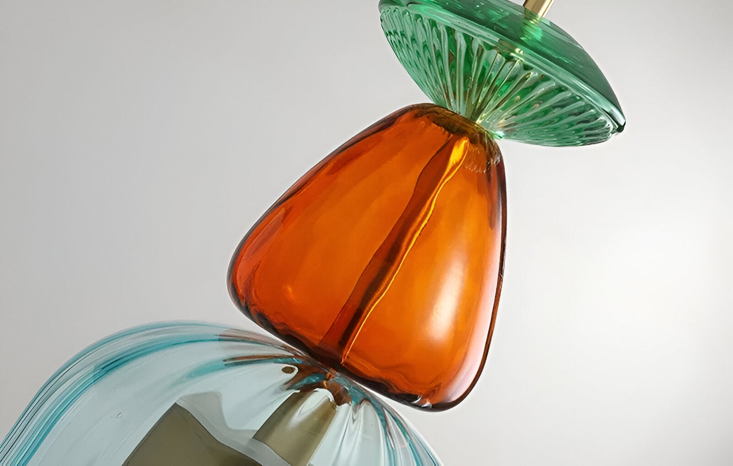MacaronLight - Kleurrijke Glas Pendellamp met Macaron Design