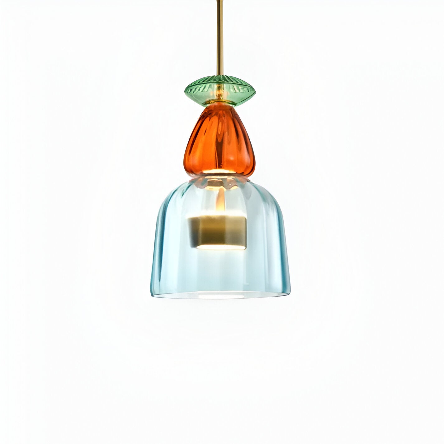 MacaronLight - Kleurrijke Glas Pendellamp met Macaron Design