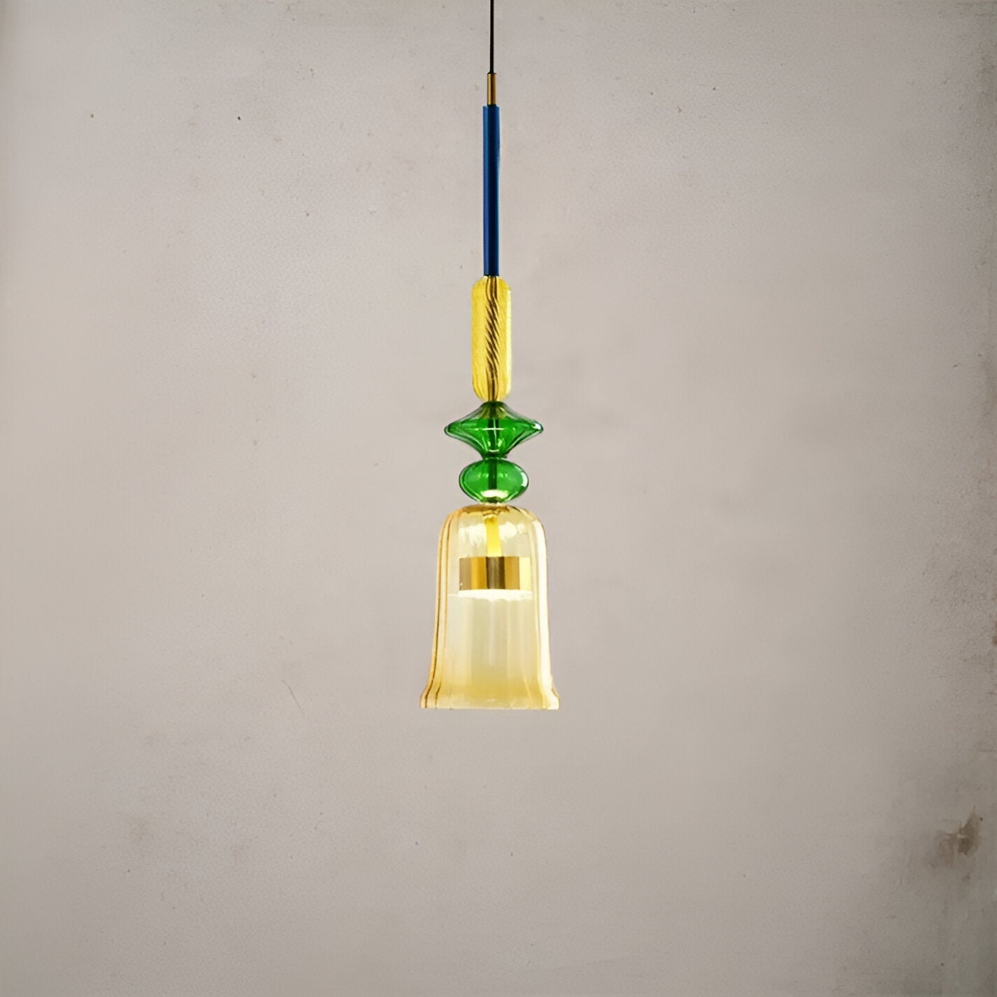 MacaronLight - Kleurrijke Glas Pendellamp met Macaron Design