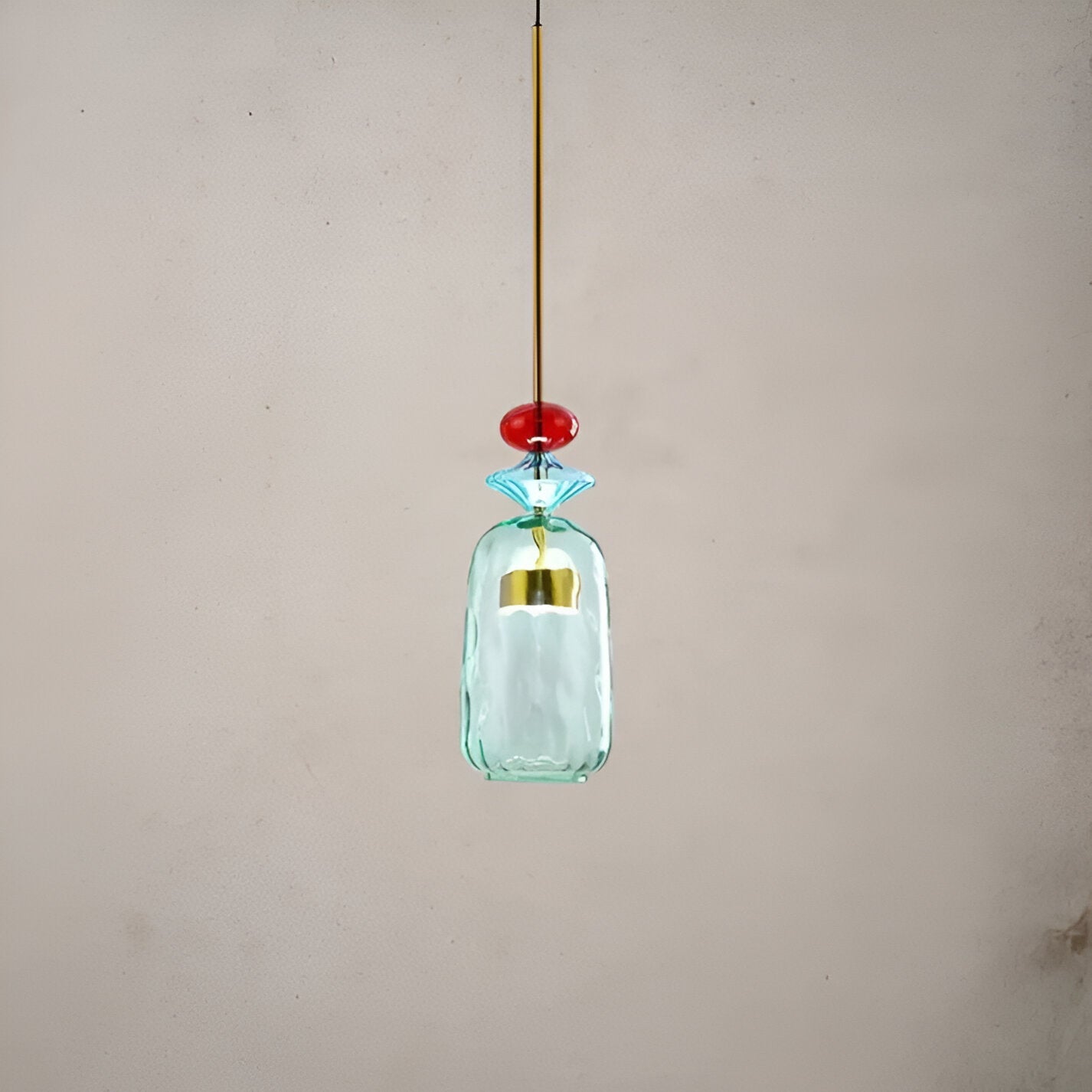 MacaronLight - Kleurrijke Glas Pendellamp met Macaron Design