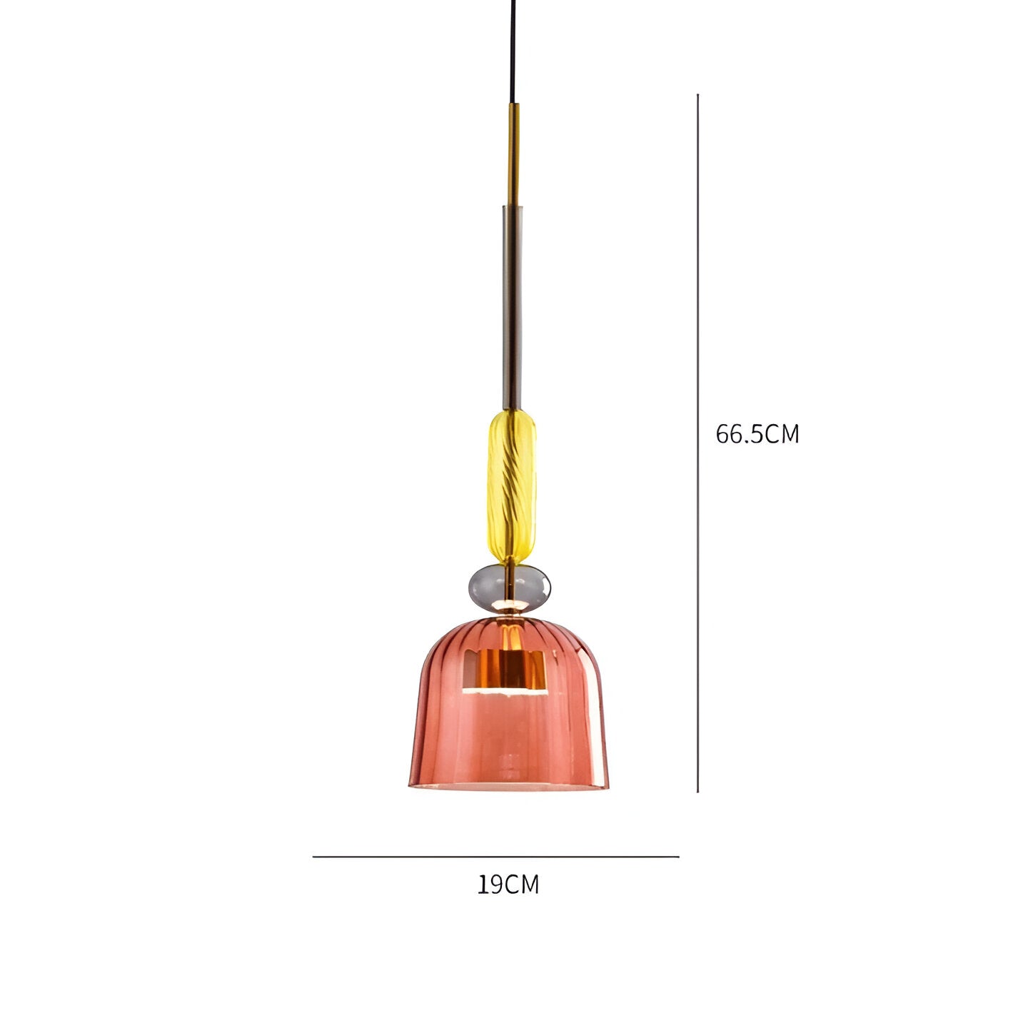 MacaronLight - Kleurrijke Glas Pendellamp met Macaron Design
