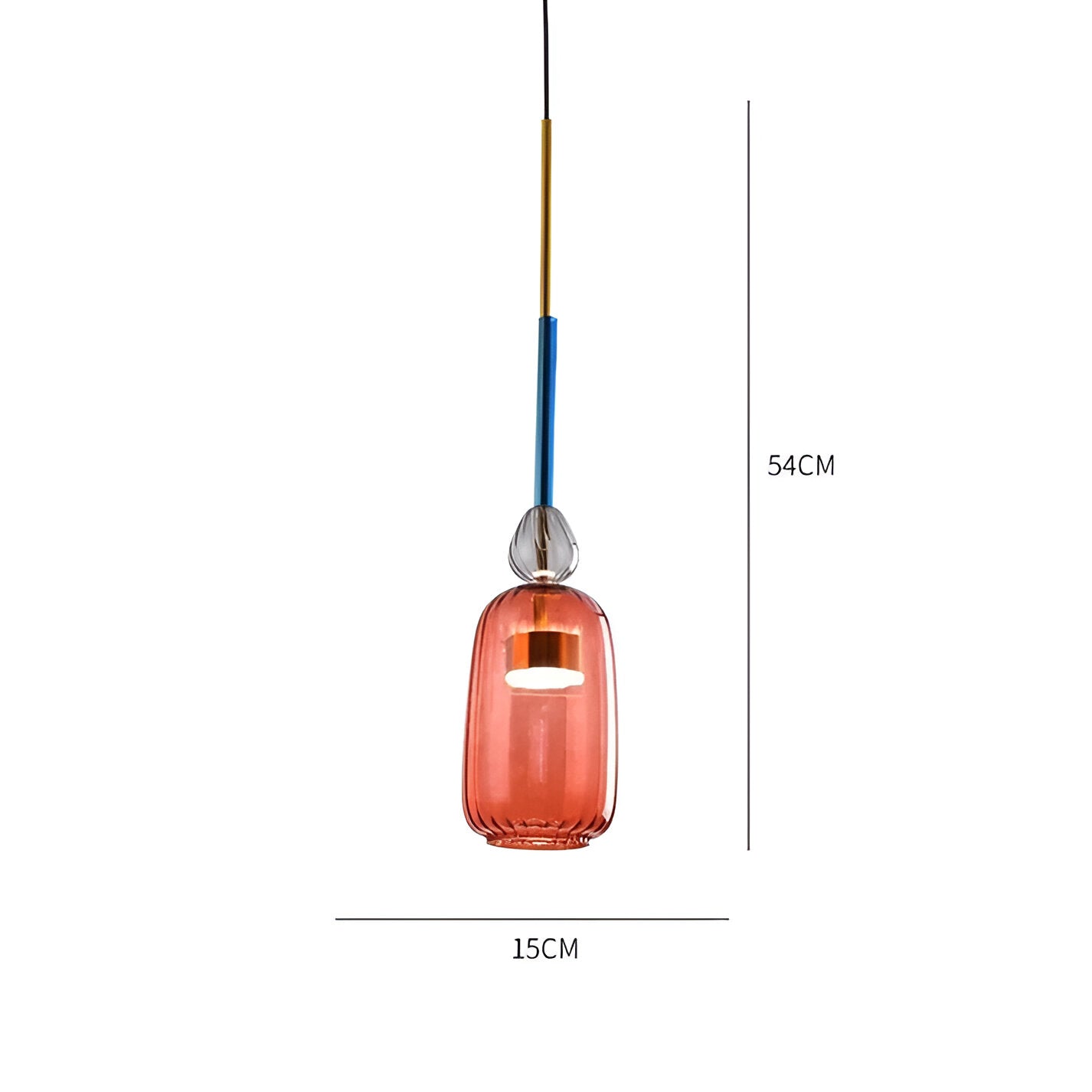 MacaronLight - Kleurrijke Glas Pendellamp met Macaron Design