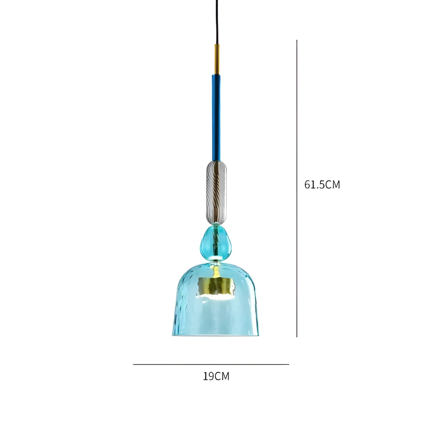 MacaronLight - Kleurrijke Glas Pendellamp met Macaron Design