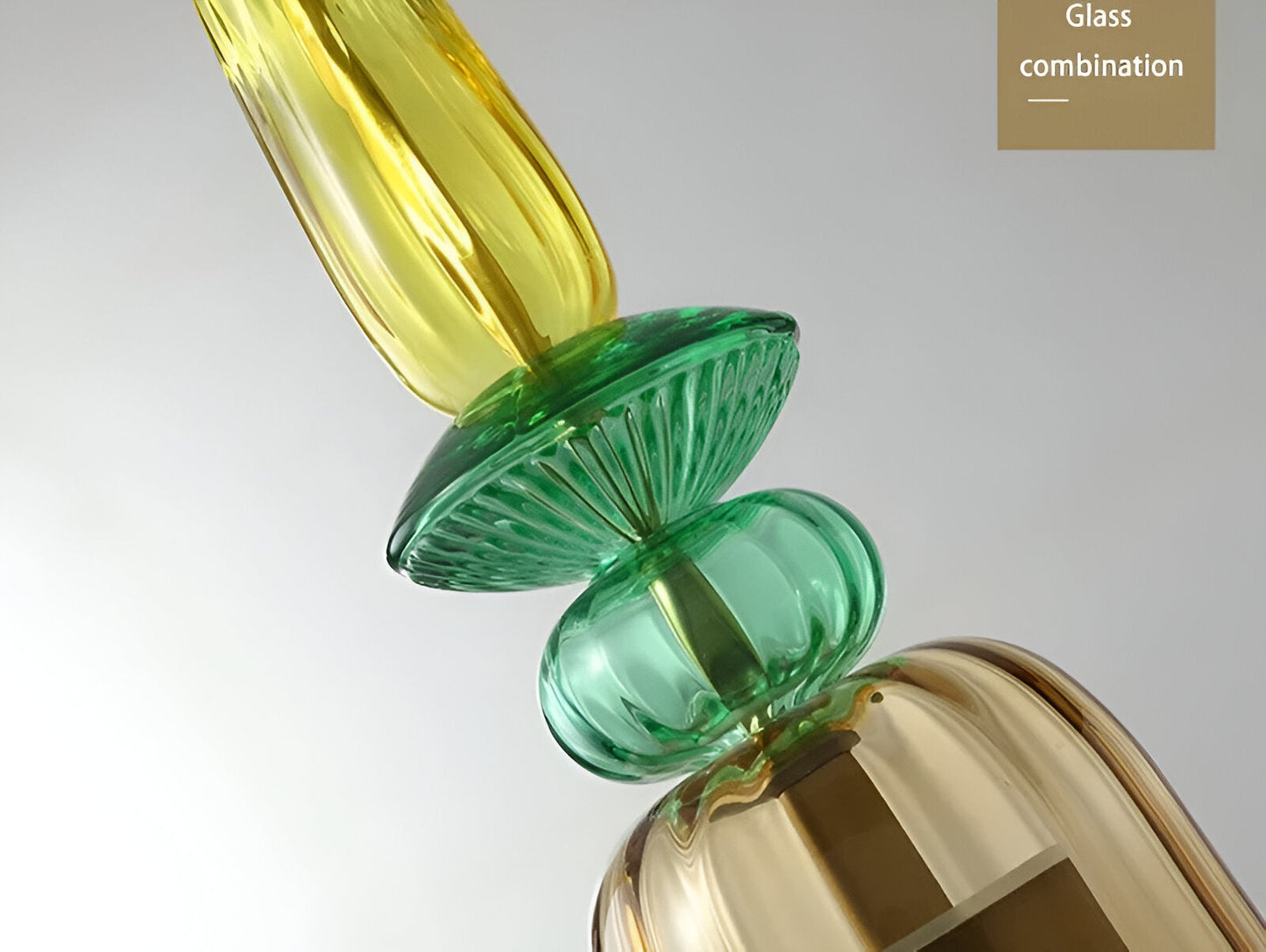 MacaronLight - Kleurrijke Glas Pendellamp met Macaron Design