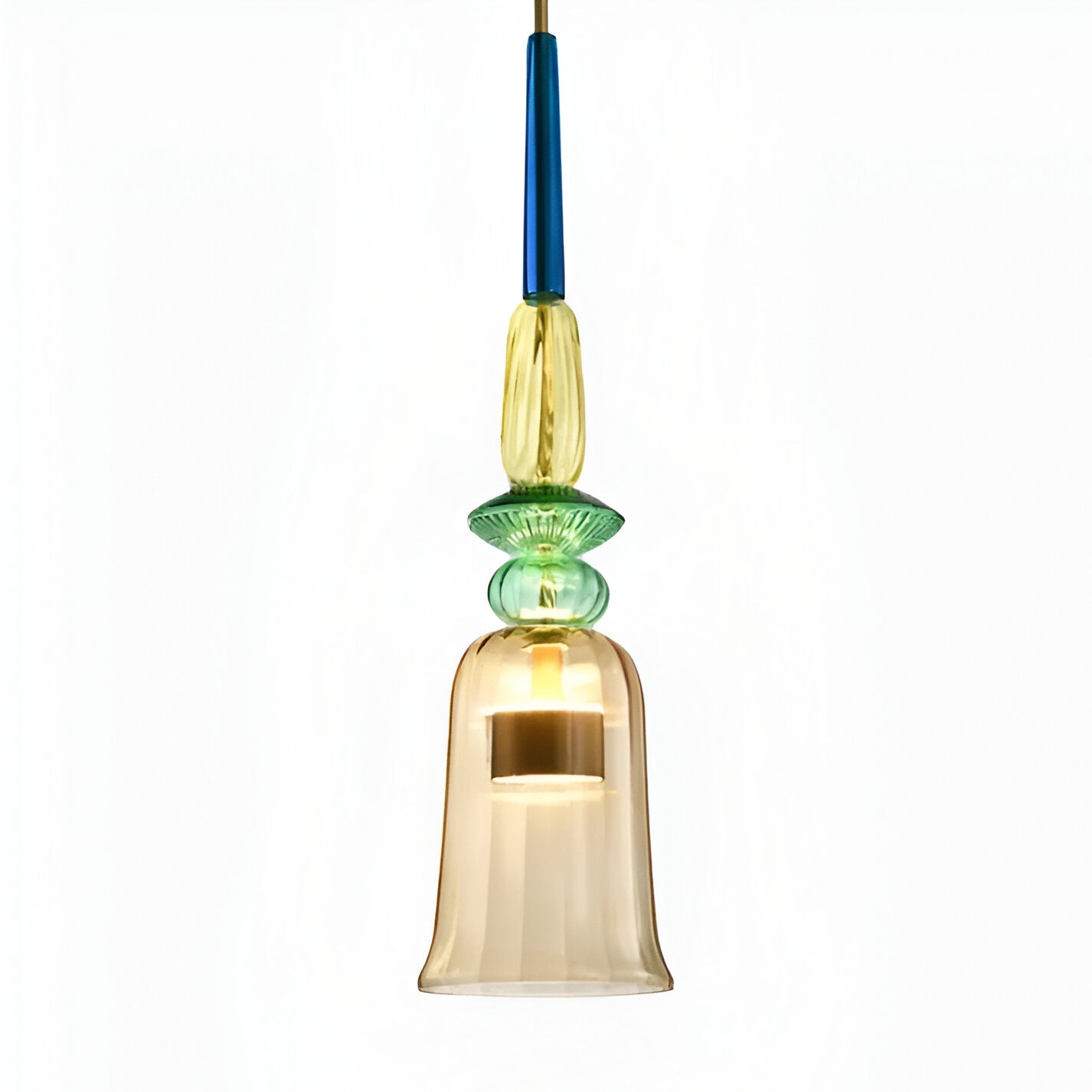 MacaronLight - Kleurrijke Glas Pendellamp met Macaron Design