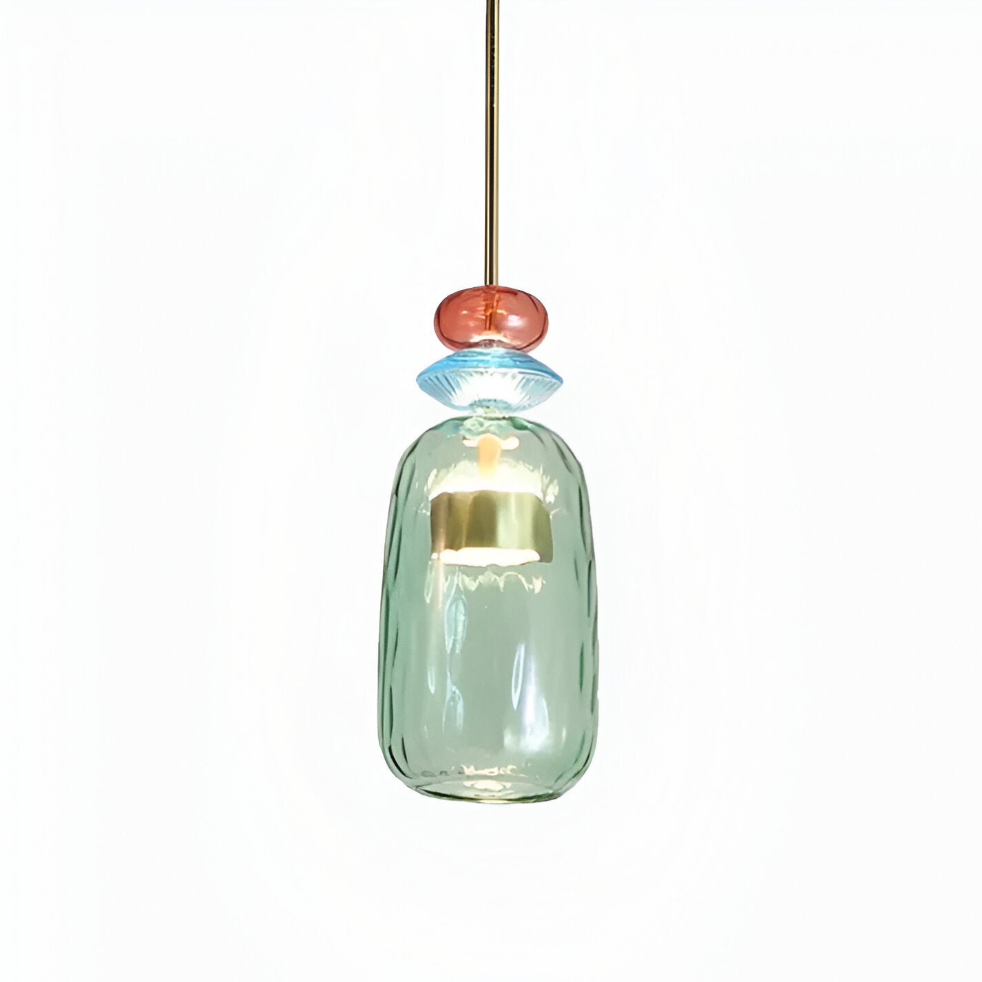 MacaronLight - Kleurrijke Glas Pendellamp met Macaron Design