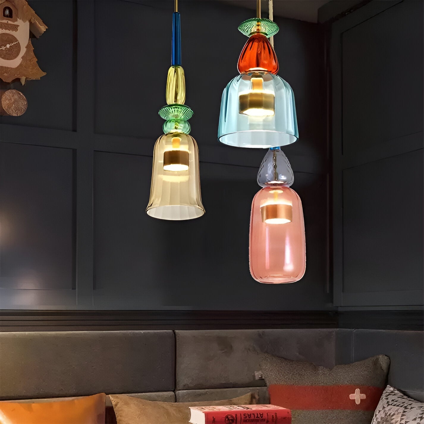 MacaronLight - Kleurrijke Glas Pendellamp met Macaron Design