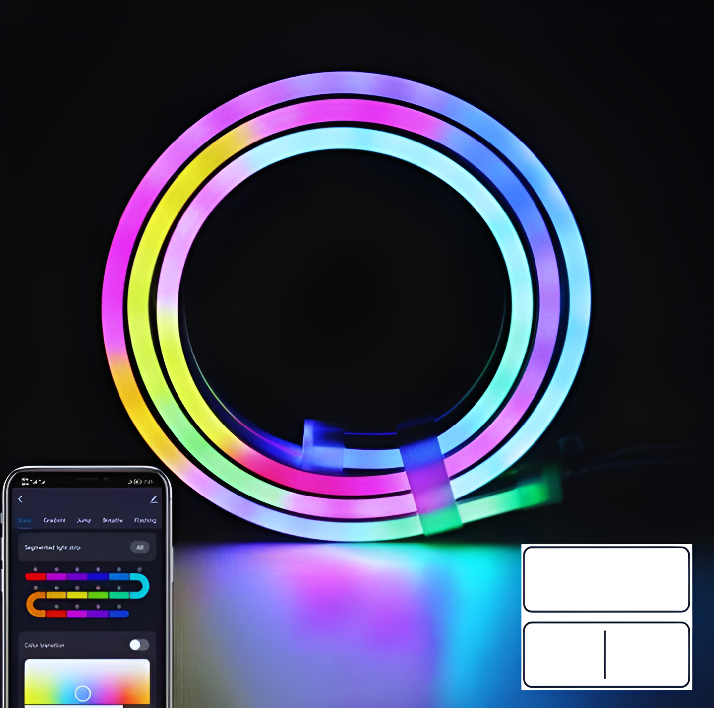 SyncBeam - Slimme LED strip met muziek en app synchronisatie