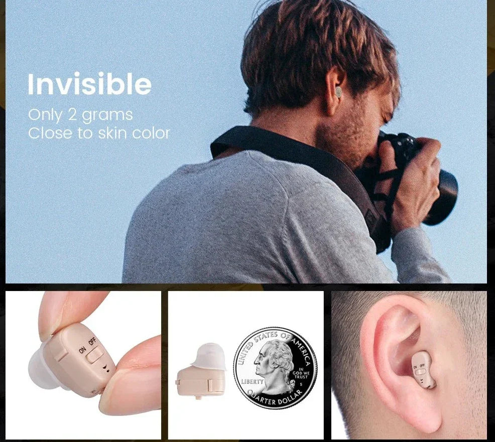EchoElite - Onzichtbare Geluidsversterker Krachtig Horen | Gehoorapparaat voor Ouderen