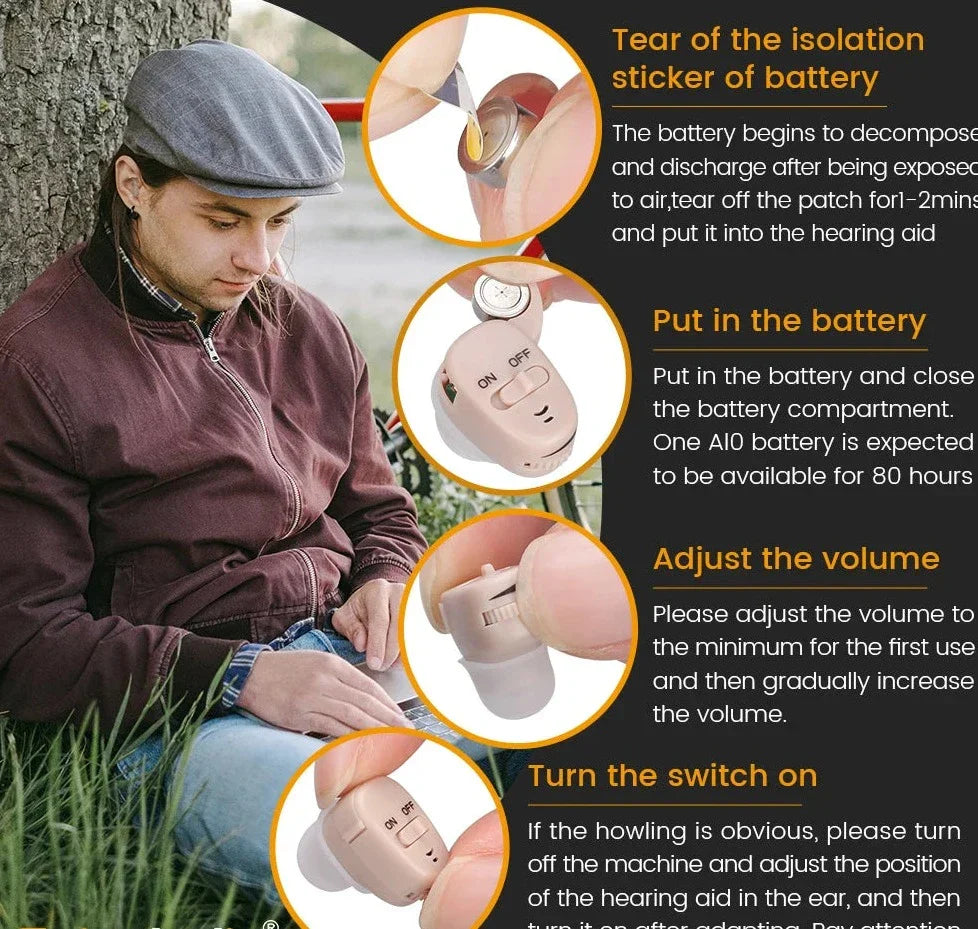 EchoElite - Onzichtbare Geluidsversterker Krachtig Horen | Gehoorapparaat voor Ouderen