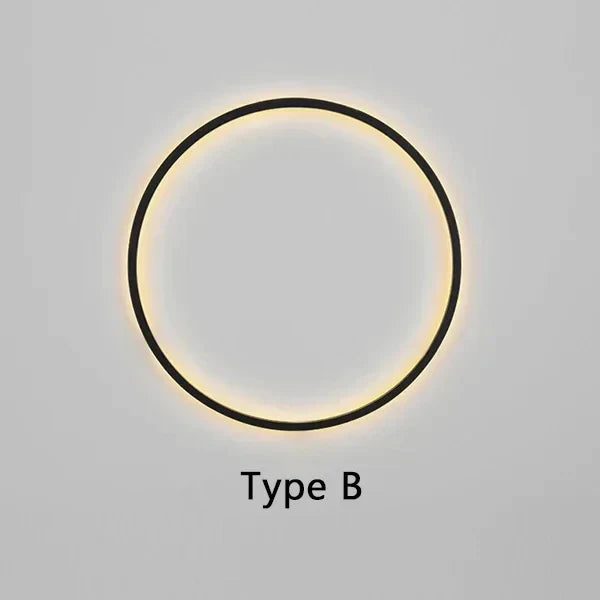 EclipseGlow - Minimalistische ronde Wandlamp